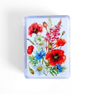 Playing Cards Poker Deck - Poppy Daises Flowers NWT